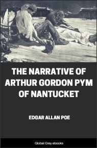 cover page for the Global Grey edition of The Narrative of Arthur Gordon Pym of Nantucket by Edgar Allan Poe