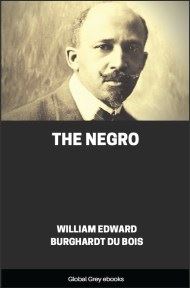 cover page for the Global Grey edition of The Negro by William Edward Burghardt Du Bois