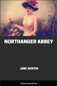 cover page for the Global Grey edition of Northanger Abbey By Jane Austen