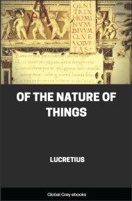 cover page for the Global Grey edition of Of the Nature of Things by Lucretius