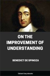cover page for the Global Grey edition of On the Improvement of Understanding by Benedict de Spinoza