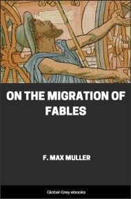 cover page for the Global Grey edition of On the Migration of Fables by F. Max Müller