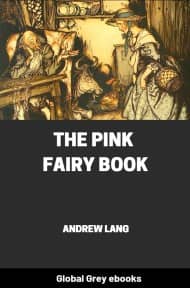 cover page for the Global Grey edition of The Pink Fairy Book by Andrew Lang