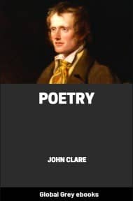 cover page for the Global Grey edition of Poetry by John Clare