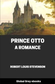 cover page for the Global Grey edition of Prince Otto, a Romance by Robert Louis Stevenson