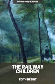 cover page for the Global Grey edition of The Railway Children by Edith Nesbit