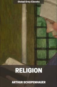 cover page for the Global Grey edition of Religion by Arthur Schopenhauer