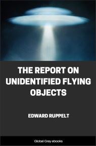 cover page for the Global Grey edition of The Report on Unidentified Flying Objects by Edward Ruppelt