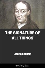 cover page for the Global Grey edition of The Signature of All Things by Jacob Boehme