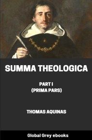 cover page for the Global Grey edition of Summa Theologica, Part I (Prima Pars) by Thomas Aquinas