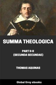 cover page for the Global Grey edition of Summa Theologica, Part II-II (Secunda Secundae) by Thomas Aquinas