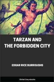 cover page for the Global Grey edition of Tarzan and the Forbidden City by Edgar Rice Burroughs