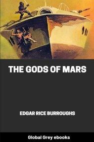 cover page for the Global Grey edition of The Gods of Mars by Edgar Rice Burroughs