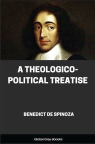 cover page for the Global Grey edition of A Theologico-Political Treatise by Benedict de Spinoza