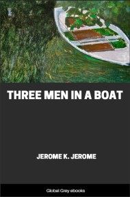 cover page for the Global Grey edition of Three Men in a Boat by Jerome K. Jerome