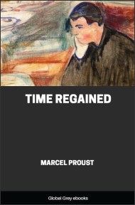 cover page for the Global Grey edition of Time Regained by Marcel Proust