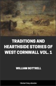 cover page for the Global Grey edition of Traditions and Hearthside Stories of West Cornwall, Vol. 1 by William Bottrell