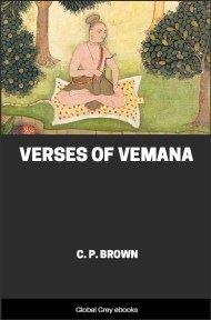 cover page for the Global Grey edition of Verses of Vemana by C. P. Brown