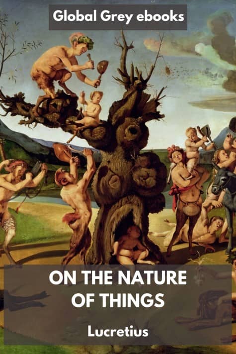 cover page for the Global Grey edition of On the Nature of Things by Lucretius