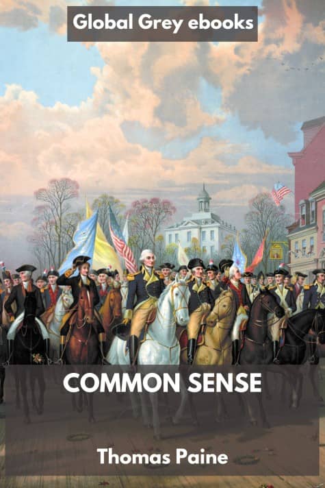 cover page for the Global Grey edition of Common Sense by Thomas Paine