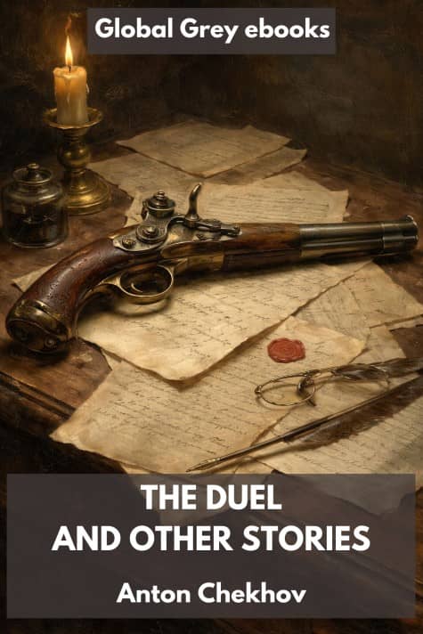 cover page for the Global Grey edition of The Duel and Other Stories by Anton Chekhov