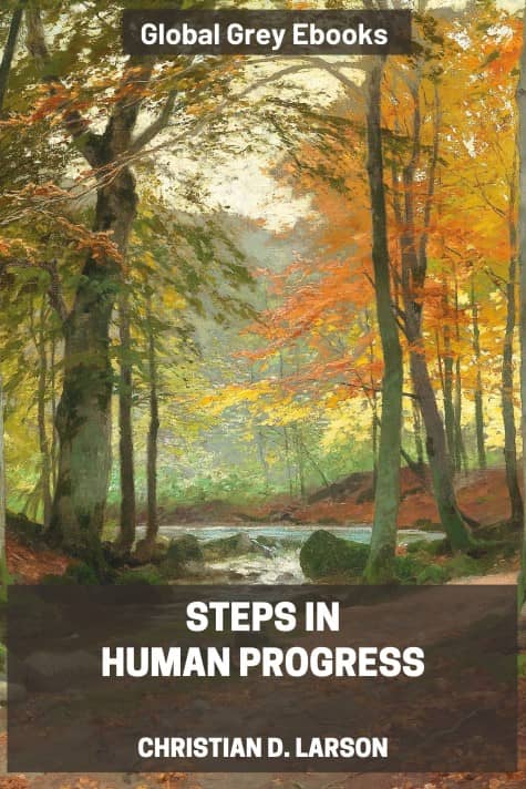 cover page for the Global Grey edition of Steps in Human Progress by Christian D. Larson