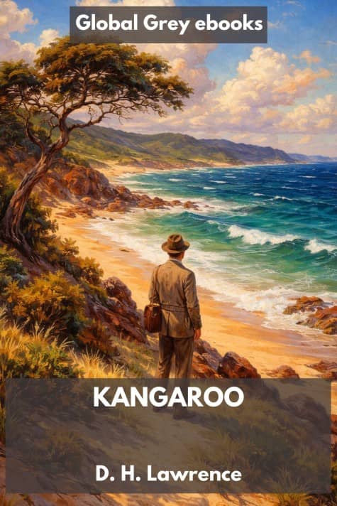 cover page for the Global Grey edition of Kangaroo by D. H. Lawrence