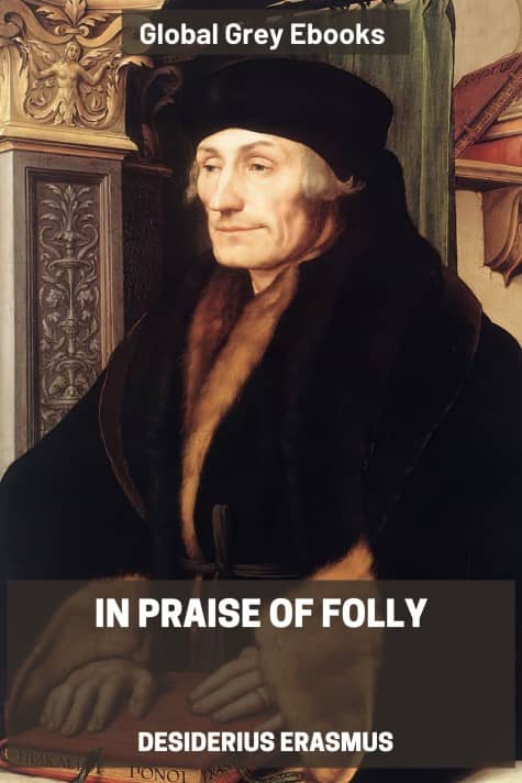 cover page for the Global Grey edition of In Praise of Folly by Desiderius Erasmus