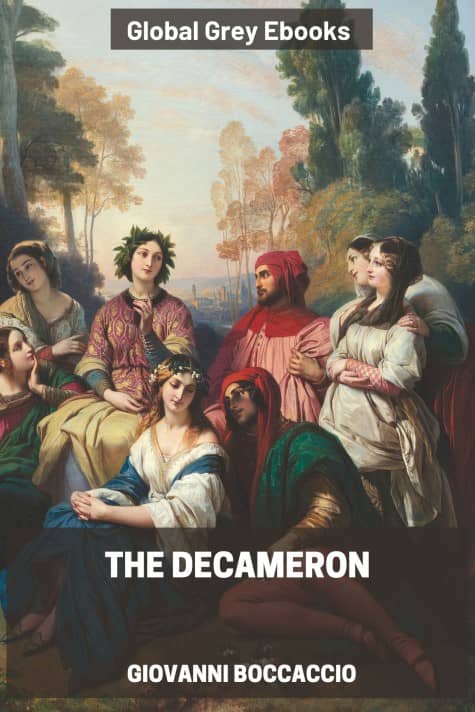 cover page for the Global Grey edition of The Decameron by Giovanni Boccaccio