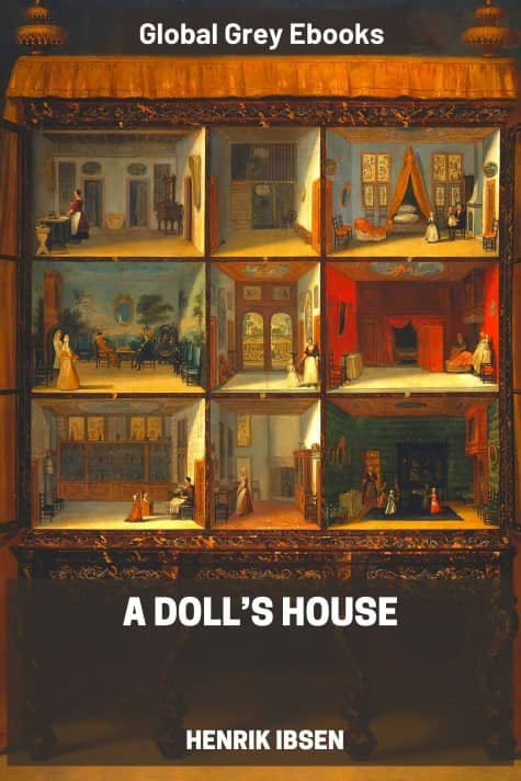 cover page for the Global Grey edition of A Doll’s House by Henrik Ibsen