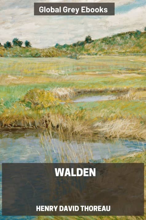 cover page for the Global Grey edition of Walden by Henry David Thoreau