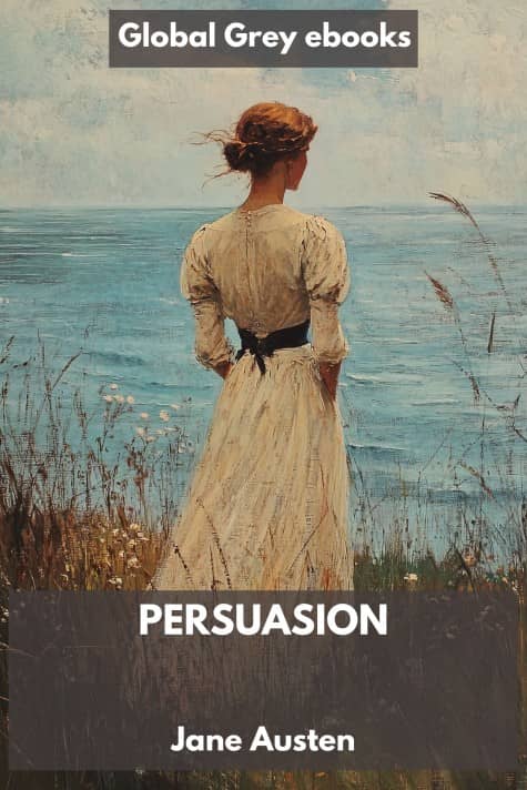 cover page for the Global Grey edition of Persuasion by Jane Austen