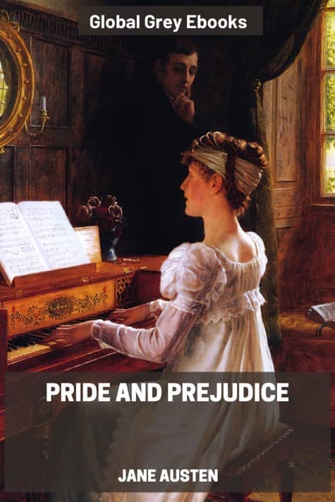 cover page for the Global Grey edition of Pride and Prejudice by Jane Austen