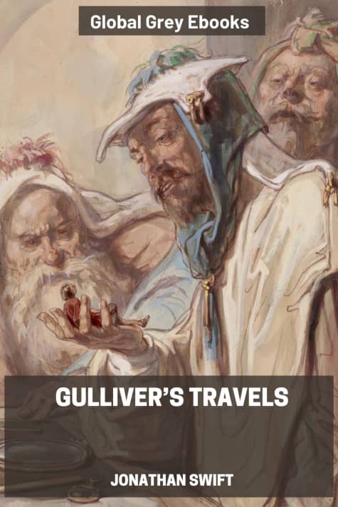 cover page for the Global Grey edition of Gulliver’s Travels by Jonathan Swift