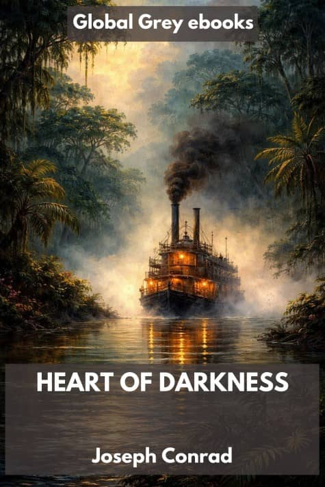 cover page for the Global Grey edition of Heart of Darkness by Joseph Conrad