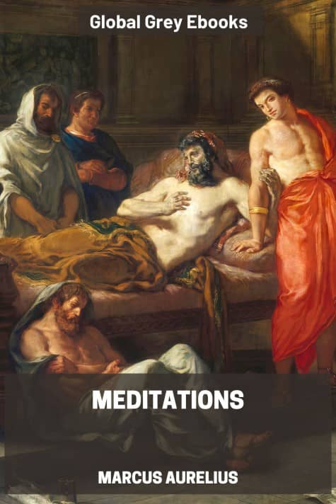 cover page for the Global Grey edition of Meditations by Marcus Aurelius