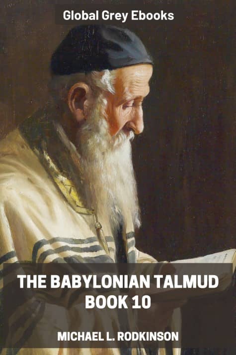 cover page for the Global Grey edition of The Babylonian Talmud, Book 10 by Michael L. Rodkinson