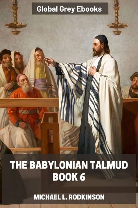 cover page for the Global Grey edition of The Babylonian Talmud, Book 6 by Michael L. Rodkinson