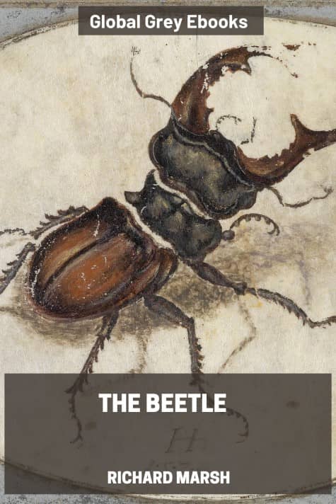 cover page for the Global Grey edition of The Beetle by Richard Marsh