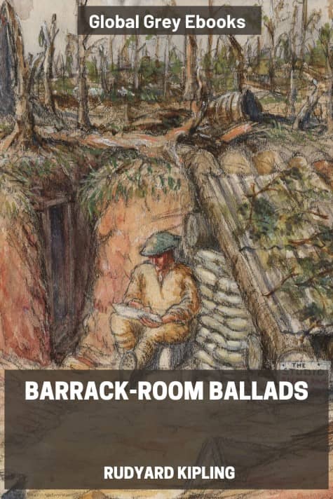 cover page for the Global Grey edition of Barrack-Room Ballads by Rudyard Kipling