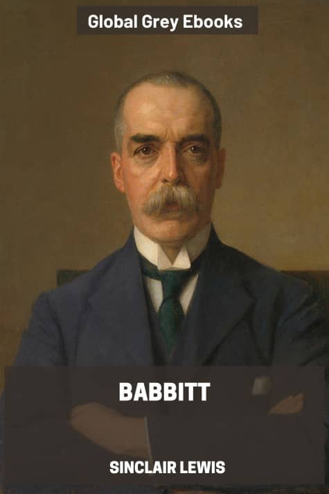 cover page for the Global Grey edition of Babbitt by Sinclair Lewis