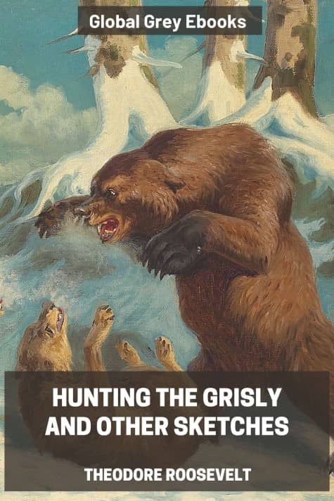 cover page for the Global Grey edition of Hunting the Grisly and Other Sketches by Theodore Roosevelt