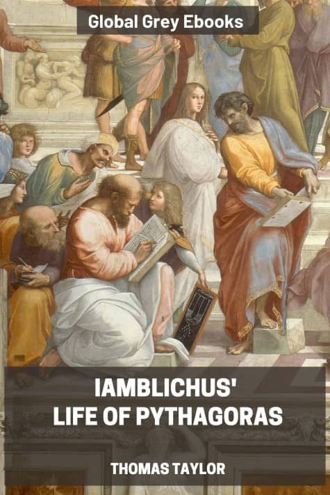 cover page for the Global Grey edition of Iamblichus' Life of Pythagoras by Thomas Taylor