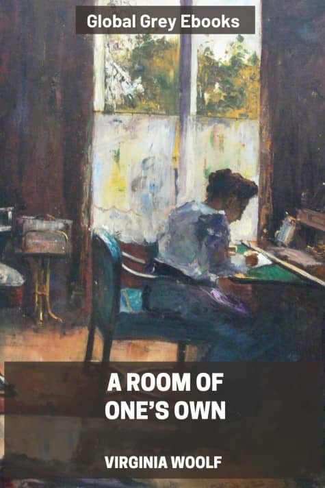 cover page for the Global Grey edition of A Room of One’s Own by Virginia Woolf