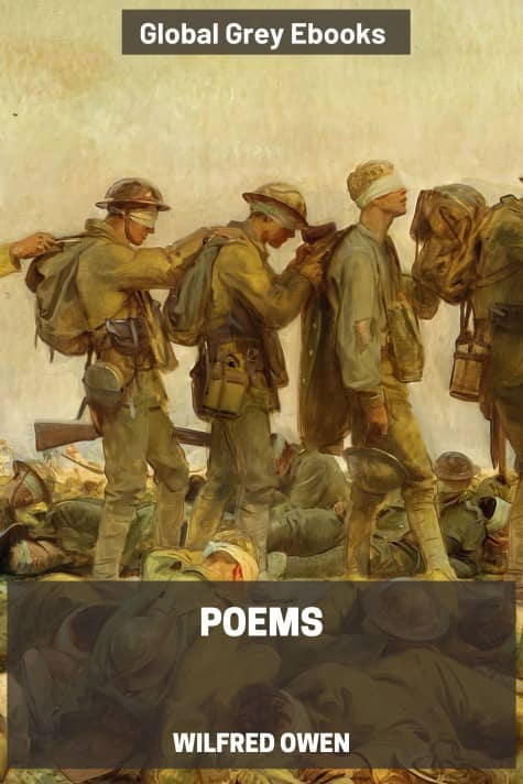 cover page for the Global Grey edition of Poems by Wilfred Owen