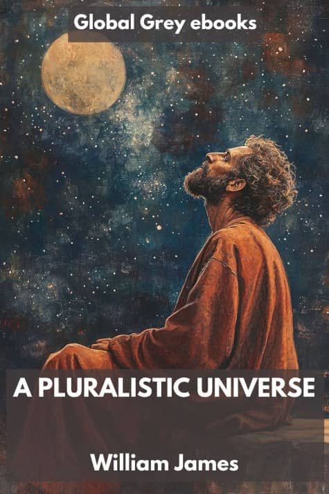 cover page for the Global Grey edition of A Pluralistic Universe by William James
