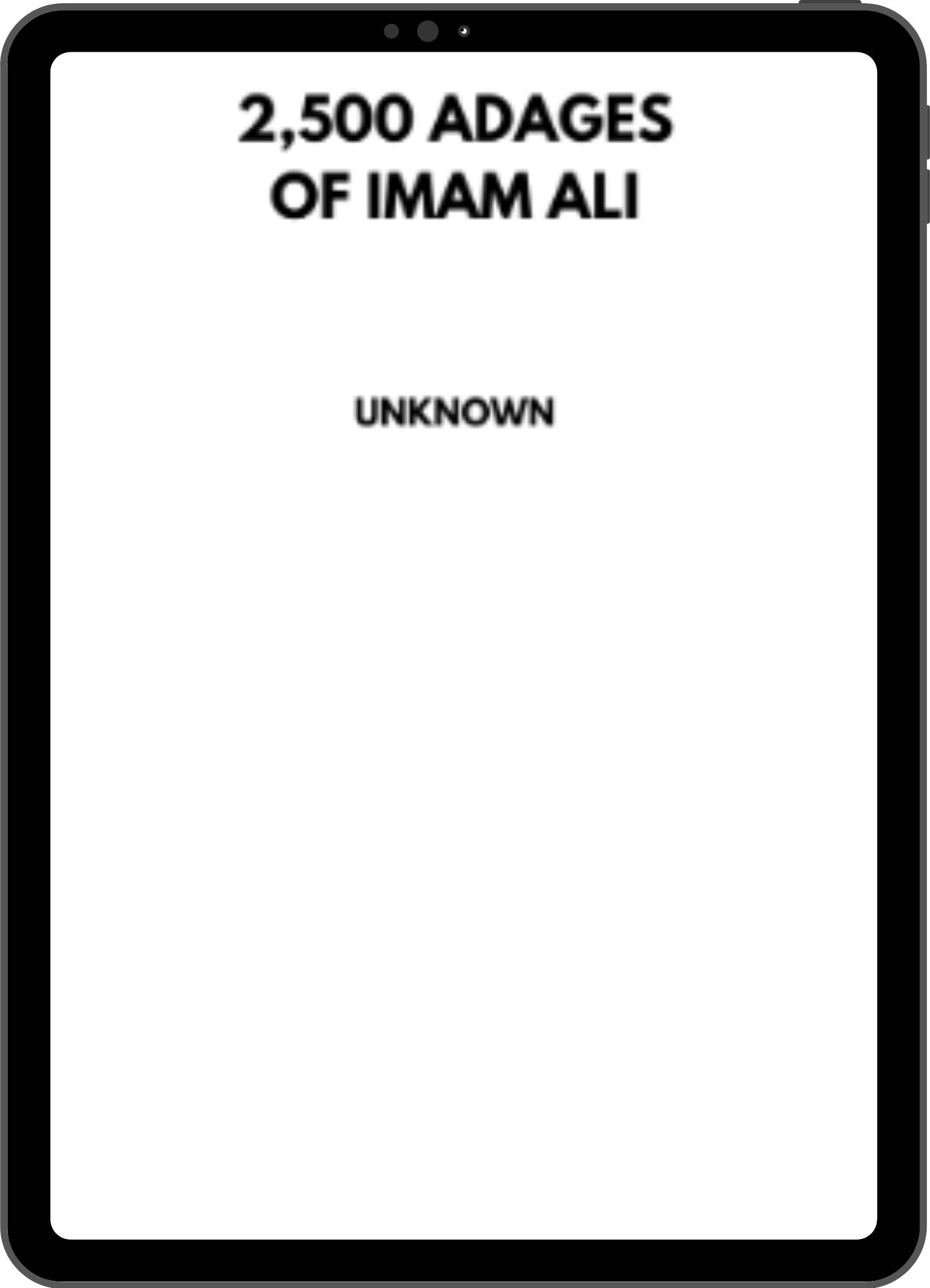 Inside title page mock-up