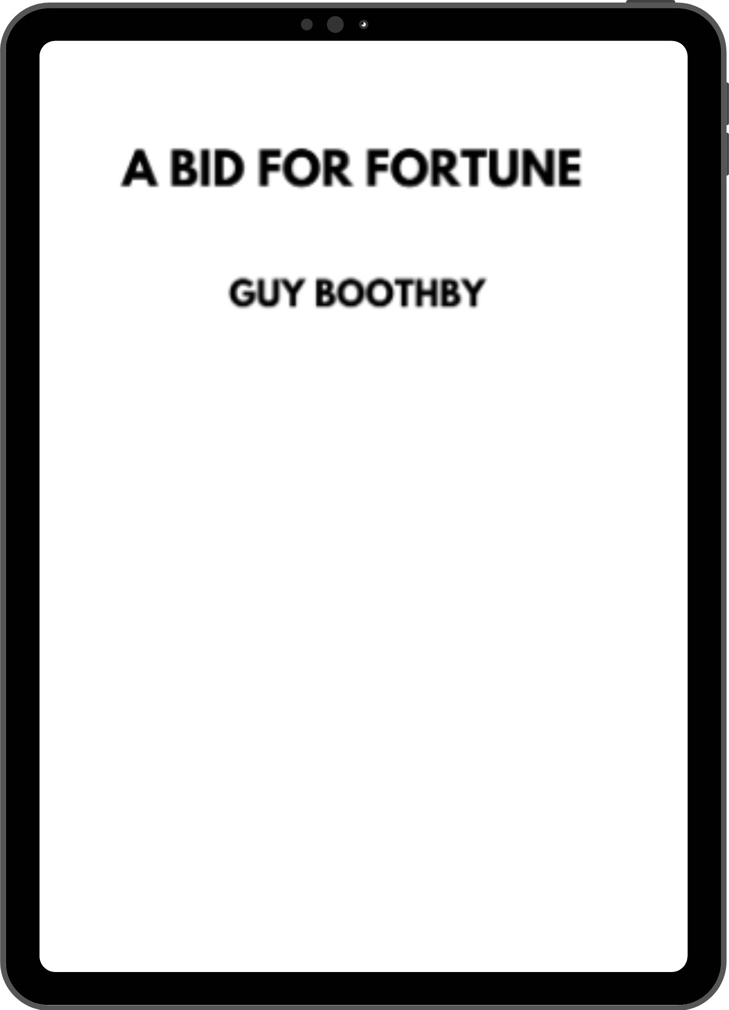 Inside title page mock-up