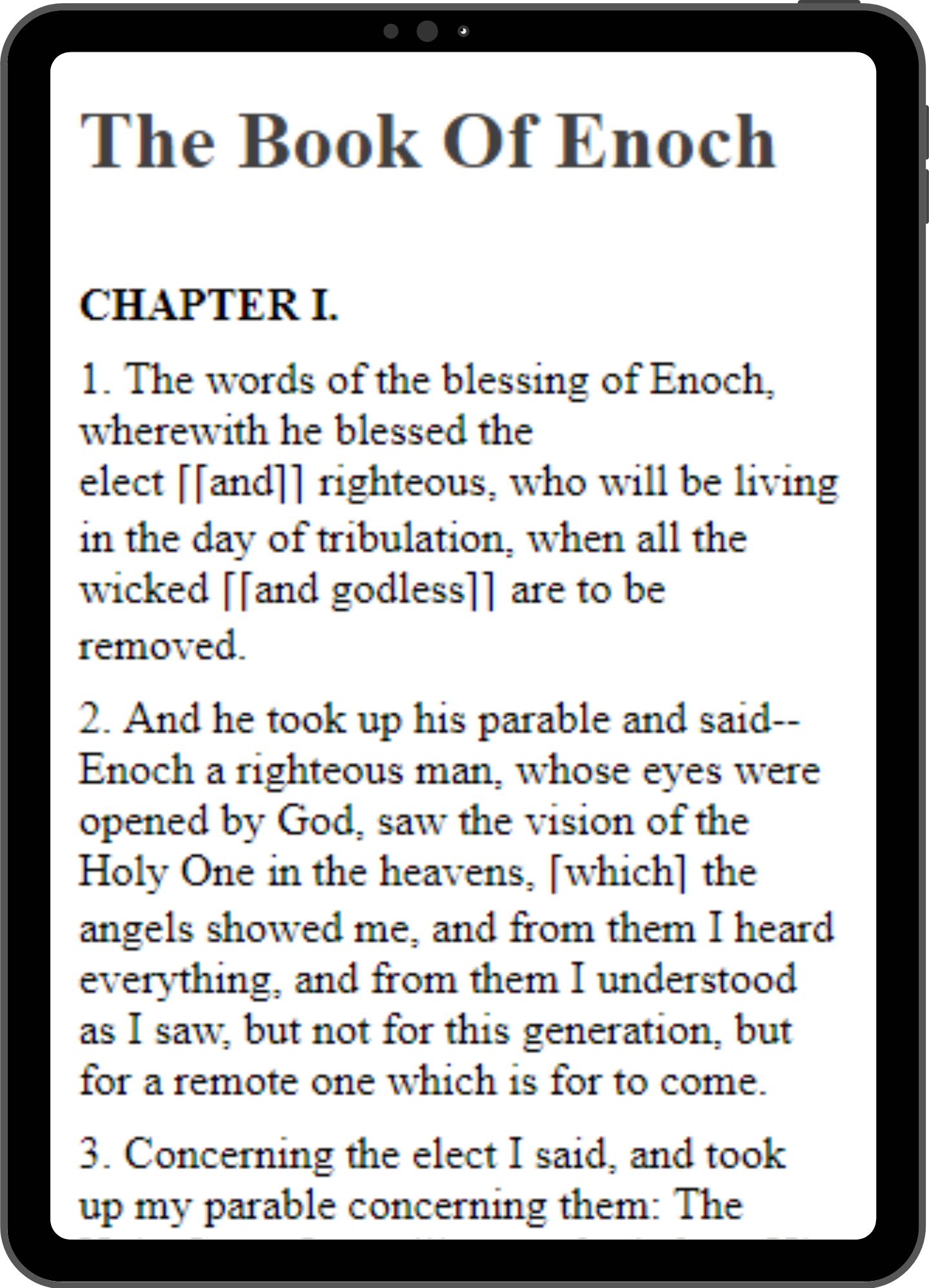 Sample page mock-up