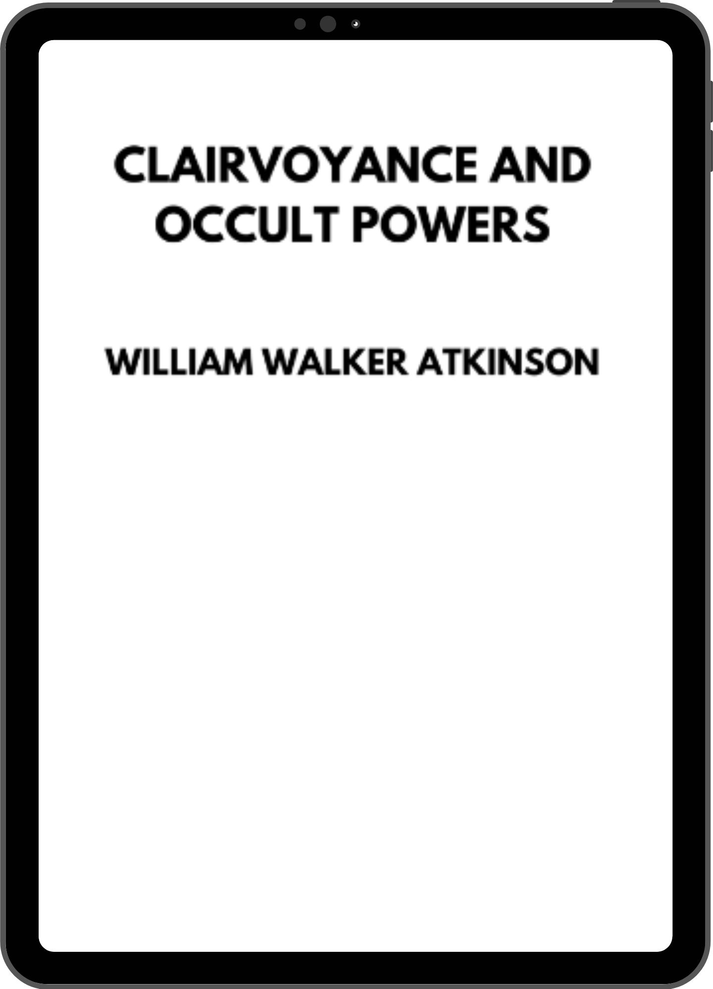 Inside title page mock-up